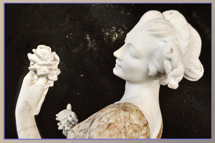 Romantic Marble-Alabaster Full Sculpture