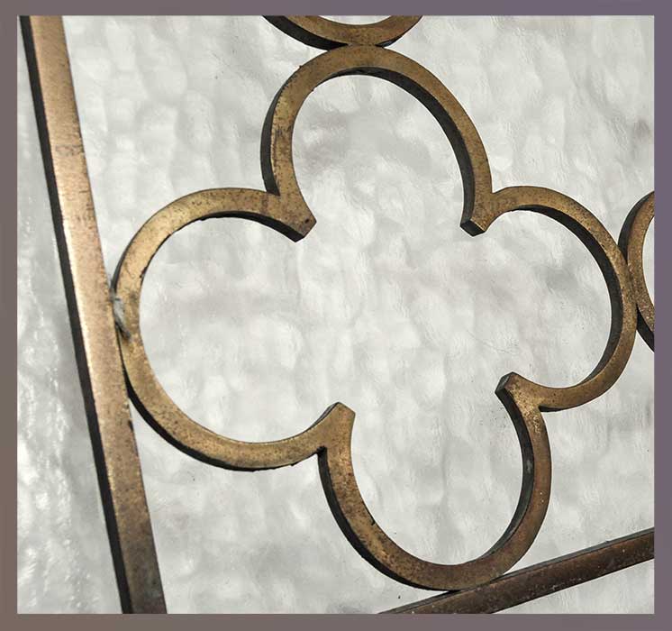 Geometrical Pattern Brass Door