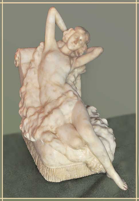 Alabaster-Marble Nude Sculpture