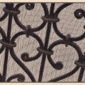 Metal Fireplace Screen, with Scrolls