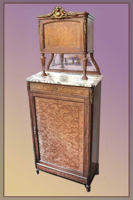 two-tier French cabinet