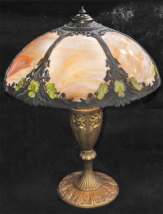 Miller bent-glass lamp