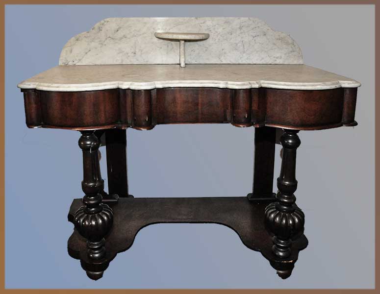 shaped marble washstand