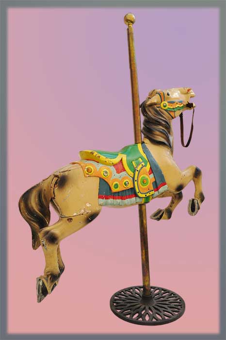 painted carousel horse