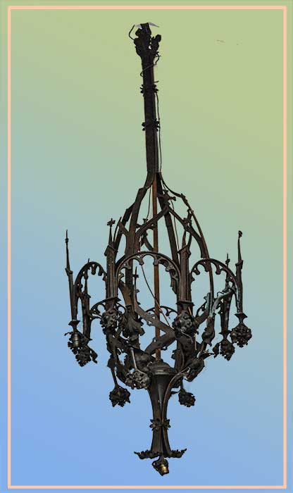 Large Gothic chandelier