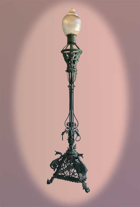 iron street lamp