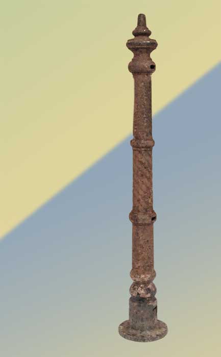 Shaped Cast-Iron Newel Post