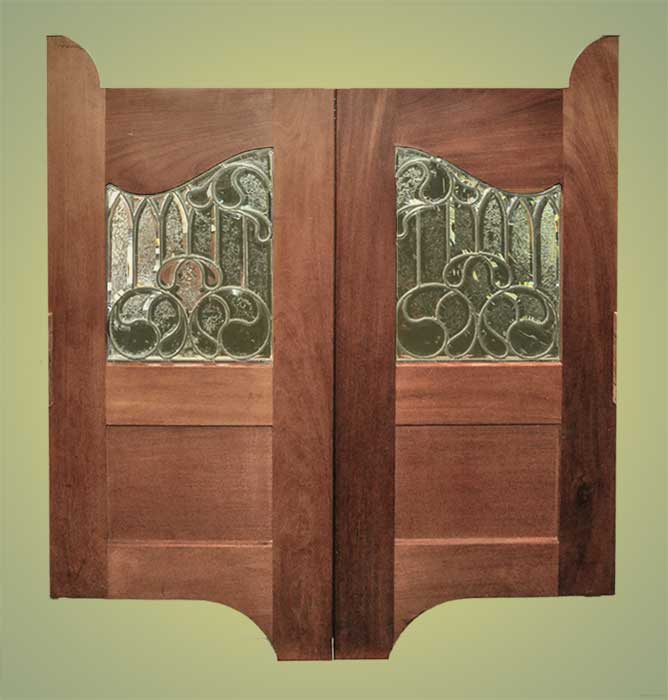 Pair of Mahogany Saloon Doors