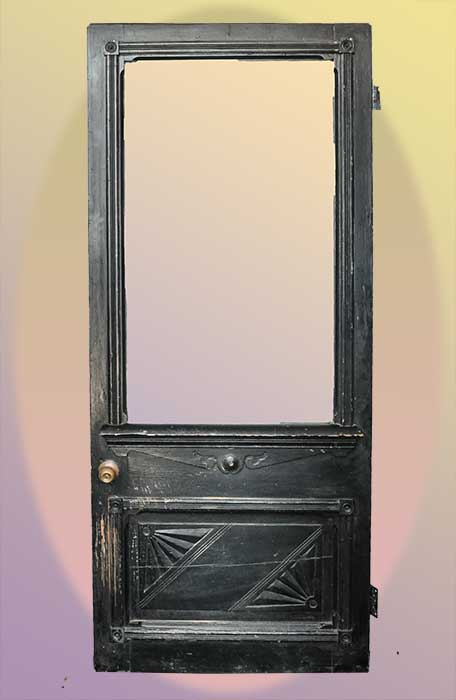 carved Victorian door