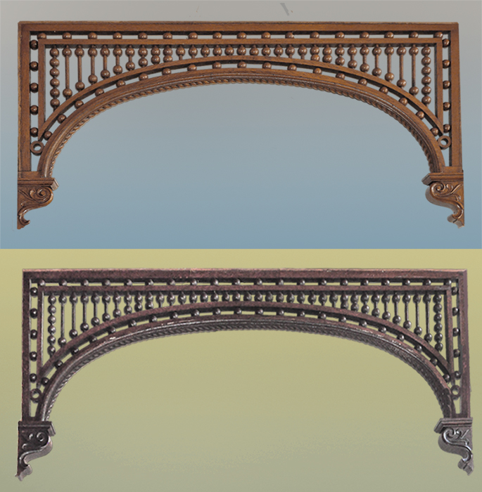 pair of fretwork panels