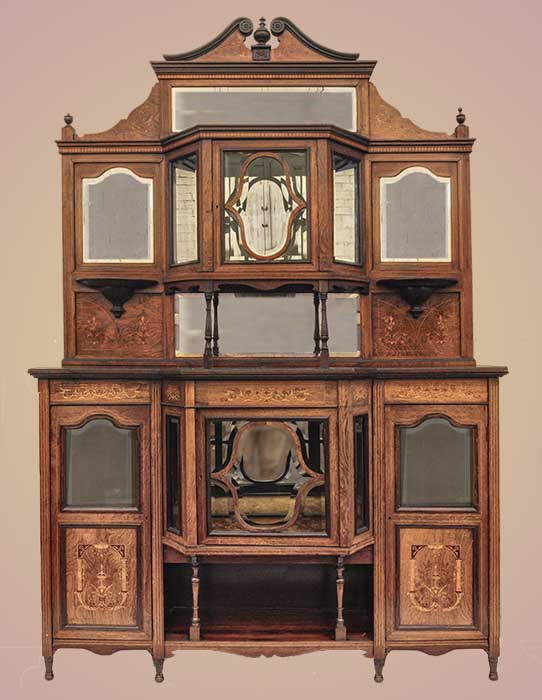 English curio cabinet
