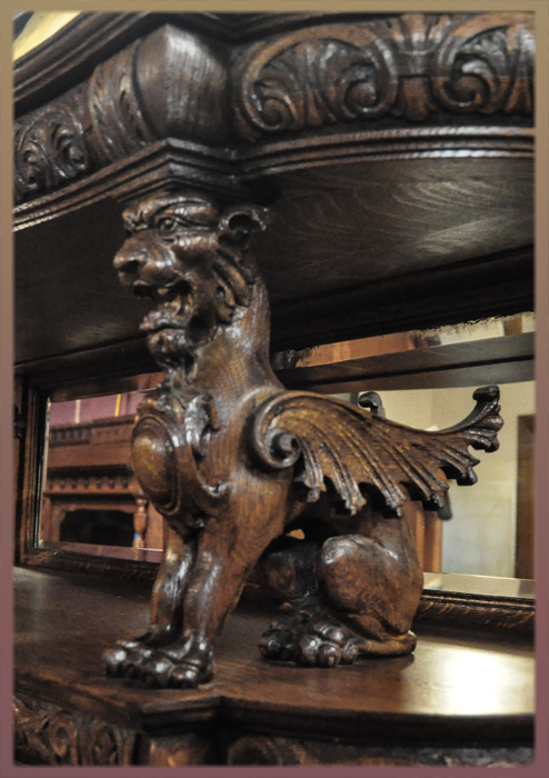 China Cabinet, with Winged Griffins