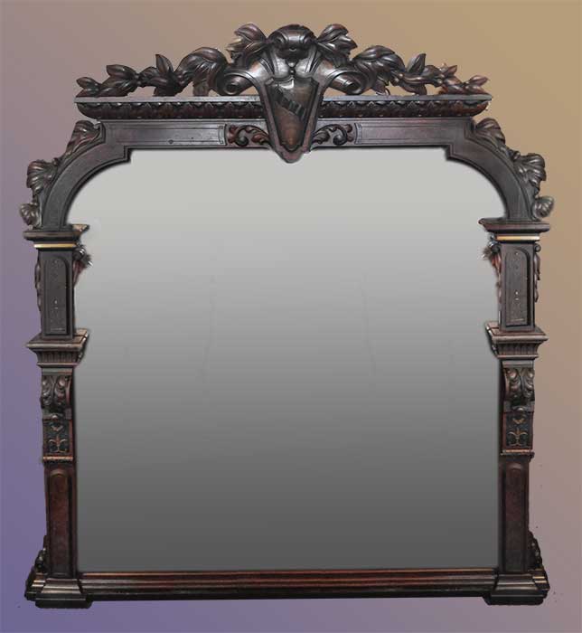 Renaissance Revival overmantel mirror