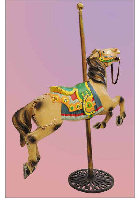 painted carousel horse