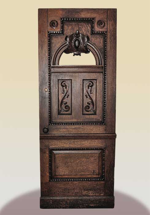 Vintage Carved Confessional Door