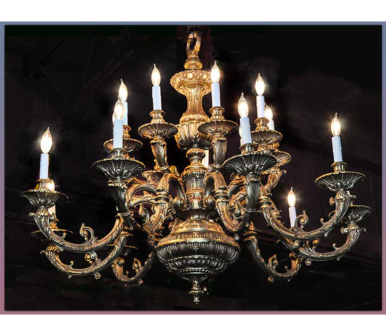 18-light brass chandelier-sm