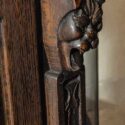 Oak China Cabinet, w/Beveled Glass