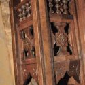 Deeply Carved Full Walnut Mantel
