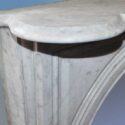 Arched White Marble Half Mantel