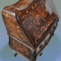 1800s Dutch Shaped Marquetry Desk