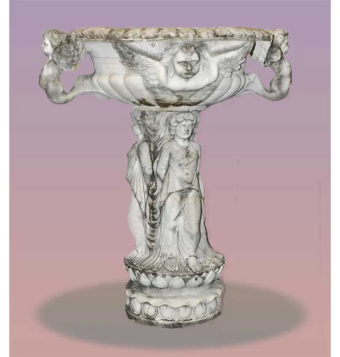 mythical marble garden urn