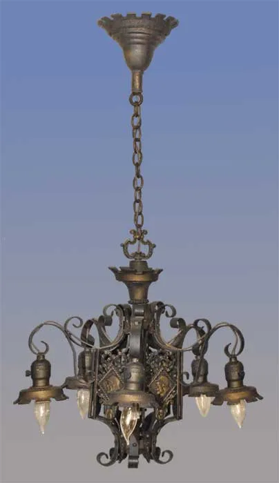 Five-Armed Tudor Chandelier