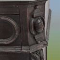 Small Marble-Top Half Commode