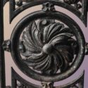 Small Iron Hall Tree, w/Mirror & Shelf