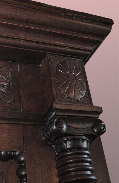 Deeply Carved Cherry Full Mantel