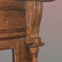 Light Oak Carved Half Mantel