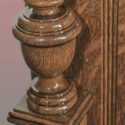 Light Oak Carved Half Mantel