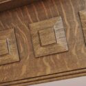 Carved Oak Half Mantel, w/Double Columns