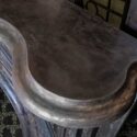 Rough Cast-Iron Half Mantel, w/Arch