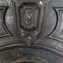 Rough Cast-Iron Half Mantel, w/Arch