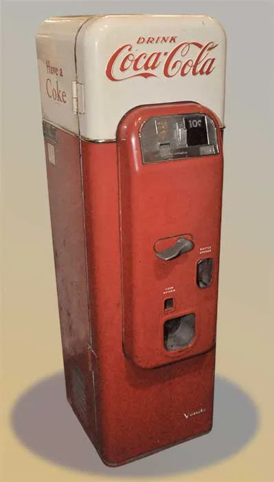 Original 1950s Coca Cola Vending Machine - Wooden Nickel Antiques