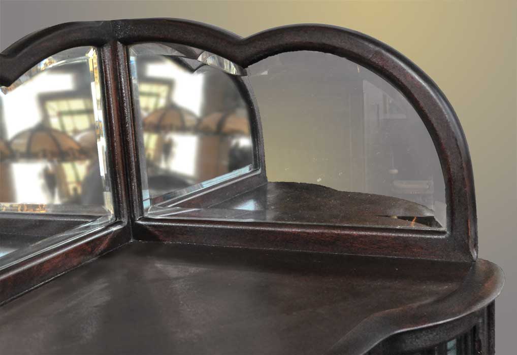Shaped Corner China Cabinet