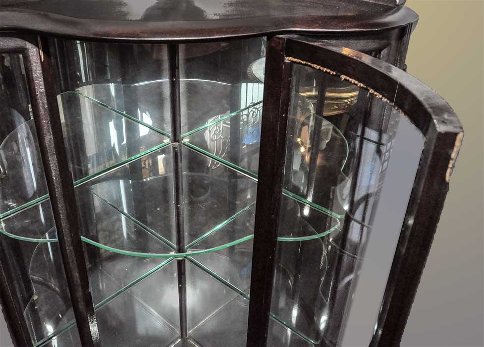 Shaped Corner China Cabinet