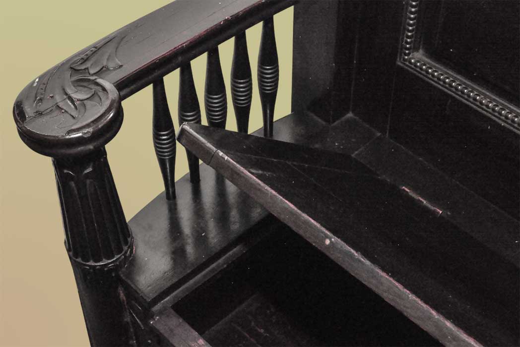 Large “Horner” Carved Hall Bench