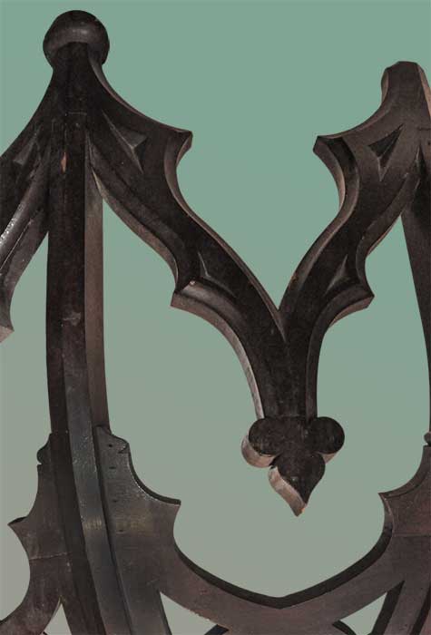 Gothic Rope Brackets Pair of Large Gothic Wall Brackets - Wooden Nickel Antiques