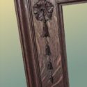 Carved Oak Full Mantel, w/Scrolled Crown