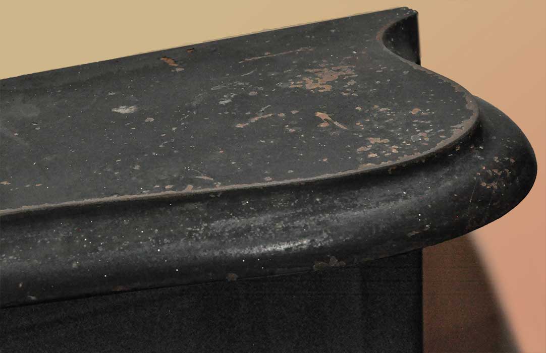 Small Cast-Iron Half Mantel, w/Cover