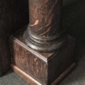 Carved Oak 3/4 Mantel