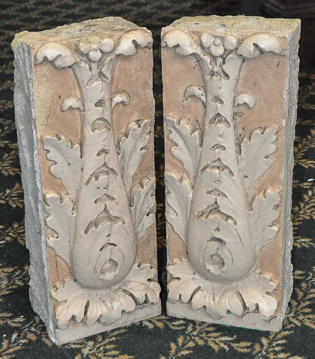 decorative terra cotta blocks with floral vase design