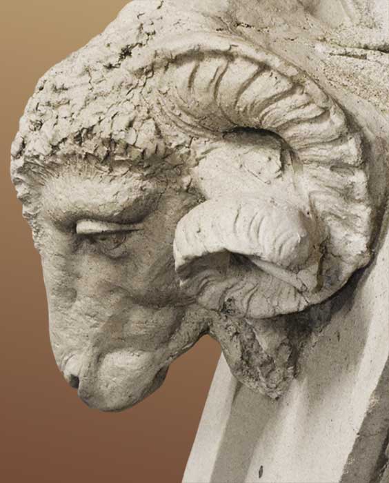 Terracotta Ram’s Head