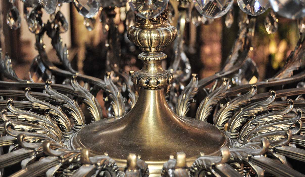Large, Extra-Wide, 36-Light Crystal Chandelier