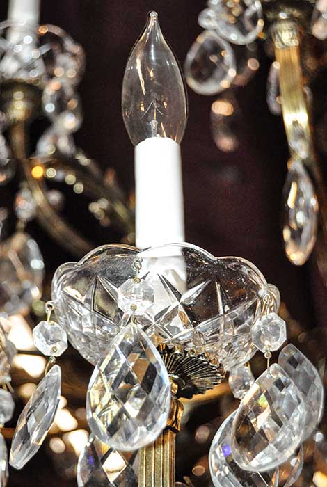 Large, Extra-Wide, 36-Light Crystal Chandelier