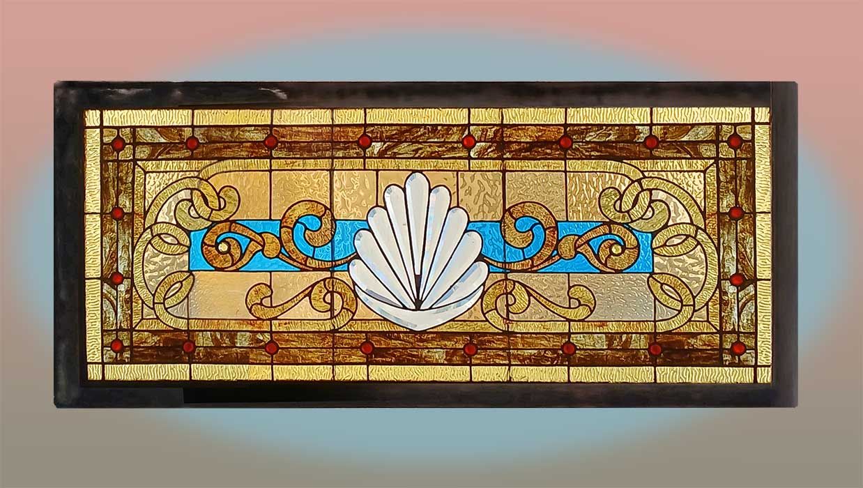 Victorian transom with jewel cuts