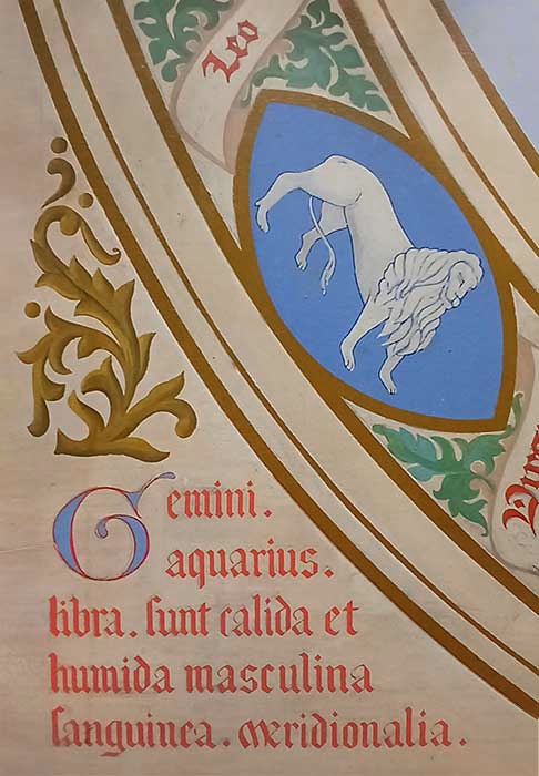 Large Astrological Poster with Figures
