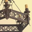 Pentagonal Iron Chandelier