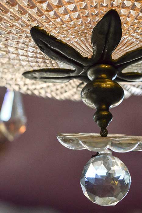 Cut-Crystal Flush-Mount Light
